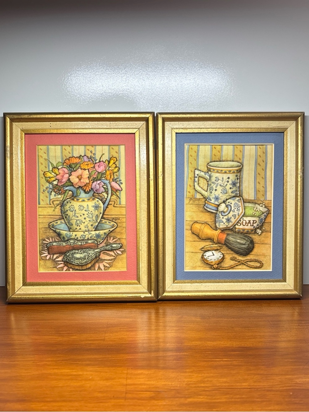 1984 Linda Griffith The Creative Circle Puff Embroidery Kit Completed Lot Of 2